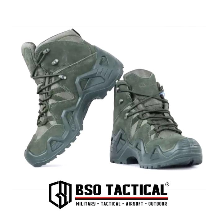 Gambar Sepatu Tactical Combat Boots GTX Z6 Military Outdoor Footwear 6 Inch - Green, 44 dari BSO Tactical undefined Tokopedia