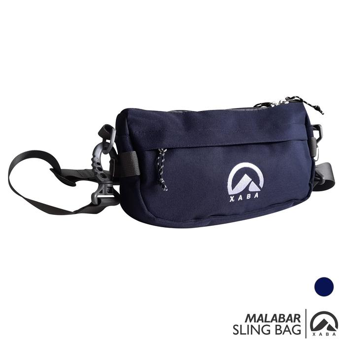 Gambar XABA Waist Bag Malabar - Sling Bag - Tas Selempang - Tas Pinggang - Navy dari XABA undefined Tokopedia