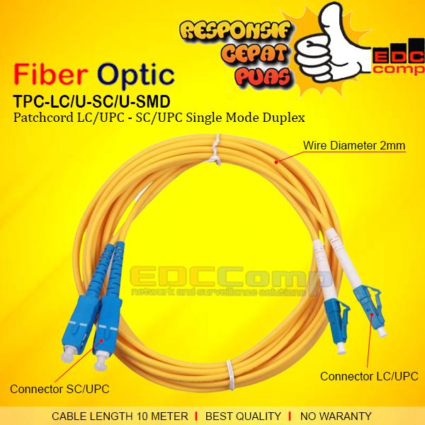 Jual Patch Cord Fiber Optic SC/UPC-LC/UPC Single Mode 1-3-5-10-15M ...
