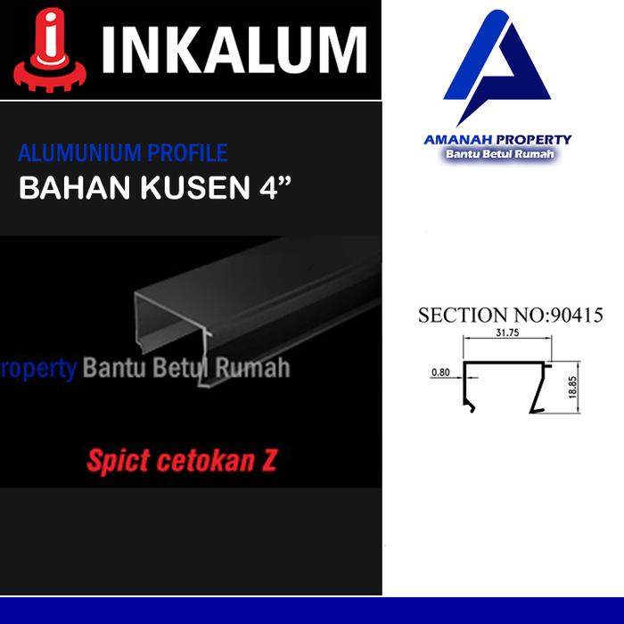 Gambar Alumunium Profile Kusen Z 4 Inch INKALUM Batangan - Spict Cetokan Z dari Amanah Pratama 56 undefined Tokopedia