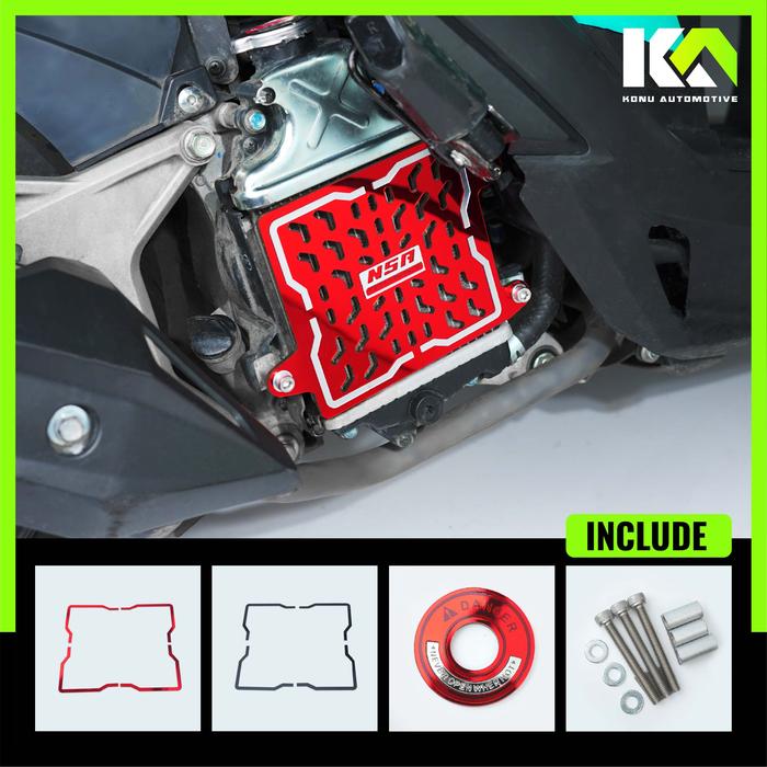 Gambar TUTUP MESIN RADIATOR COVER RADIATOR VARIO 125 150 PCX 150 ADV 150 NSA - Merah dari Konu automotive undefined Tokopedia