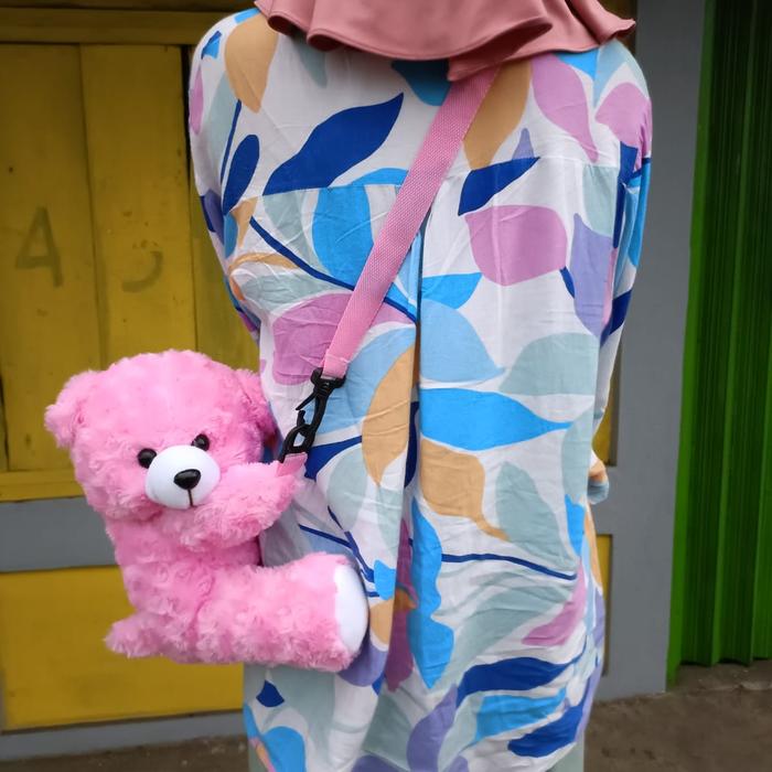 Gambar tas beruang viral - pink muda dari boneka toy99 undefined Tokopedia