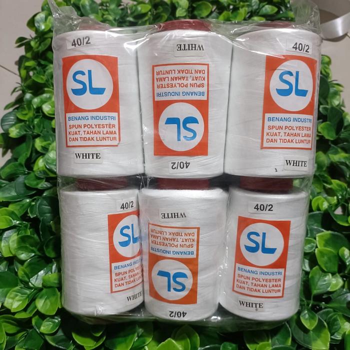 Gambar benang jahit putih/tungkul dari Gudang_Suyok Medan undefined Tokopedia