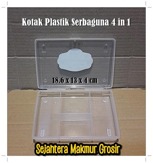 Jual Kotak Plastik Penyimpanan Container Box Aksesoris Obat Koin 6 ...