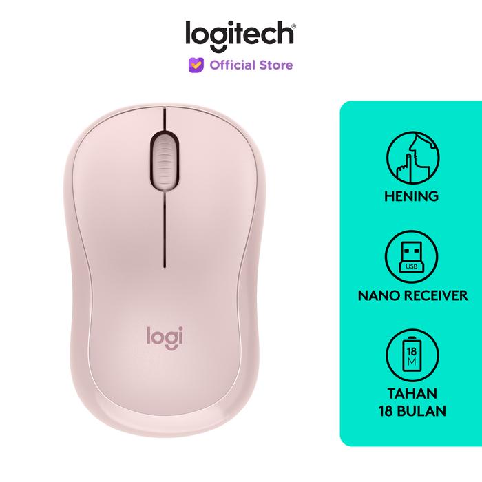 Gambar Logitech M220 Mouse Wireless Silent Click - Rose dari Logitech Official Store undefined Tokopedia