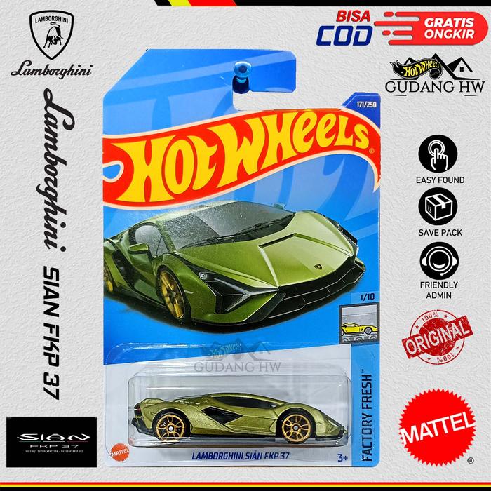 Gambar Hot Wheels Lamborghini SIAN FKP 37 ,HOT WHEELS HOT ITEM MOBIL BALAP MOBIL SPORT, HYPER CAR - Hijau dari GUDANG HW undefined Tokopedia