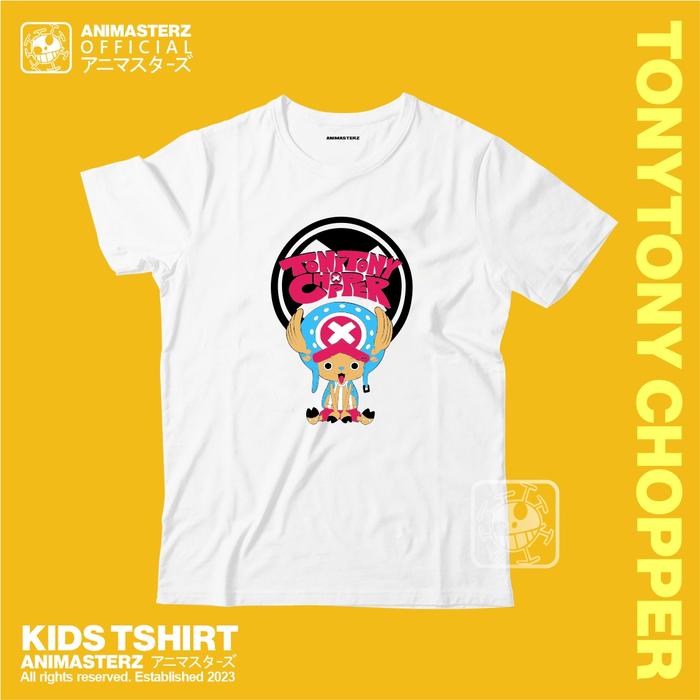 Gambar Kaos Distro Anak Umur 2-12 Tahun T-shirt Anime Onepiece Tony Chopper - Putih, 7-8 tahun dari Animasterz Official undefined Tokopedia