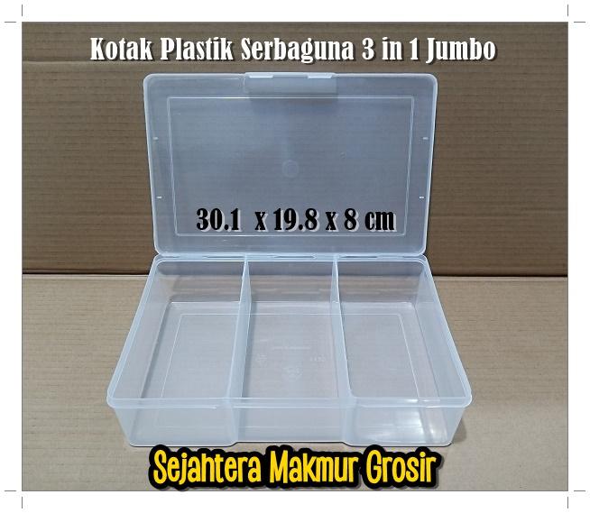 Jual Kotak Plastik Penyimpanan Container Box Aksesoris Obat Koin 6 ...