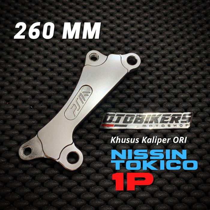 Gambar BREKET KALIPER STANDAR NISSIN 1P DISC 220 260 MM BEAT VARIO SCOOPY ORI - 260mm By PSM dari OB JATENG undefined Tokopedia
