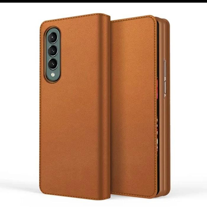 Gambar Flip Slot Card / Money Case Z Fold 4 5G Dompet Samsung Galaxy Z fold4 - BROWN dari i-case undefined Tokopedia