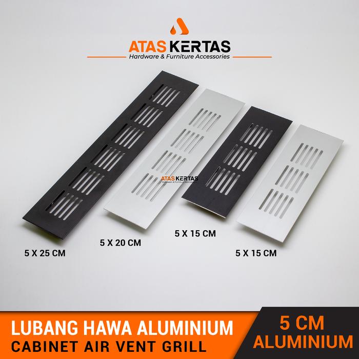 Gambar Lubang Hawa Kitchen Set Sirkulasi Udara aluminium - Hitam, 5 x 45 dari Atas kertas undefined Tokopedia
