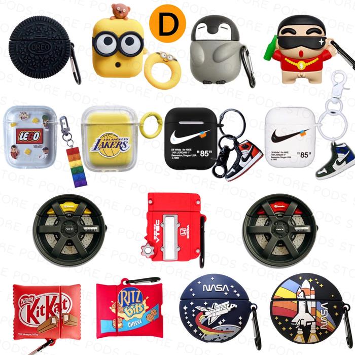 Gambar Airpods Case Karakter Lucu gen 1 dan 2 / Airpods Silikon Case - Kolom D dari Pods.Store undefined Tokopedia