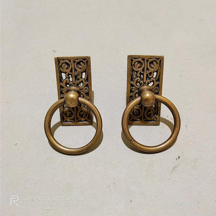 Gambar Handle Pintu Rumah Kuningan Motif Gby 029 Antik 2 Pcs - Kuning Antik dari WA Brass Hardware undefined Tokopedia