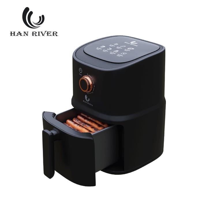 Gambar HAN RIVER Air Fryer 3.5L Low watt 500W - Hitam dari HANRIVER undefined Tokopedia