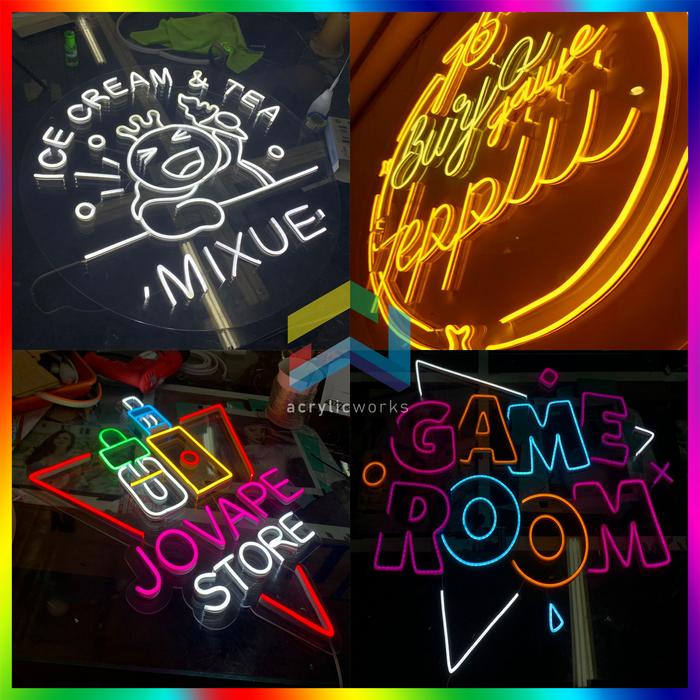 Gambar Neon Flex Neon Sign Box Premium Model Custom Acrylic Bebas Murah Cepat - Standar dari AcrylicWorks undefined Tokopedia