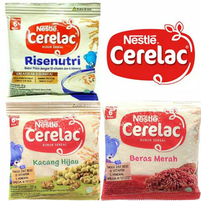 Gambar Nestle Cerelac Bubur Bayi 20G 1 Renceng Isi 8 Sachet All Variant - Beras merah dari Arefa Shop_NEW undefined Tokopedia