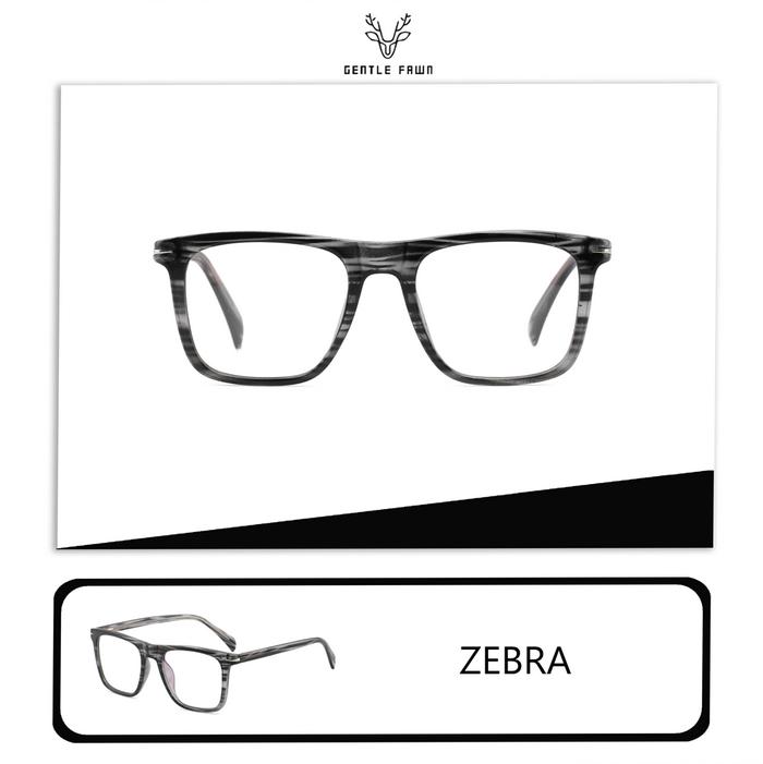 Gambar Frame Kacamata Simple Keren Bisa Minus Fashion Pria Kotak TR90 7055 - ZEBRA, MIN BLUERAY dari Gray Pink undefined Tokopedia