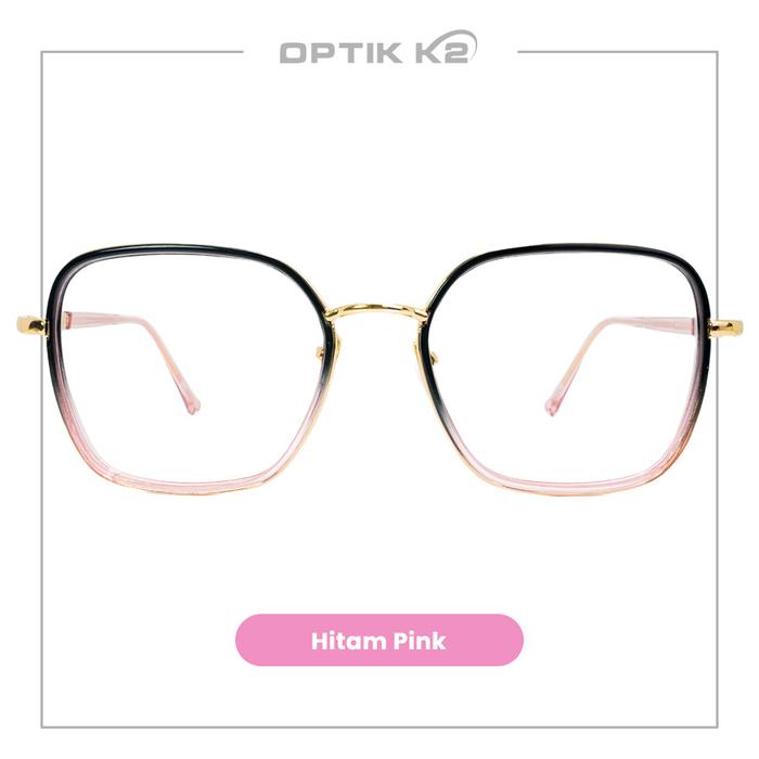 Gambar Kacamata lensa minus photocromic blueray anti radiasi fashion korea - 2109 hitam pink, frame kacamata dari Optik K2 undefined Tokopedia