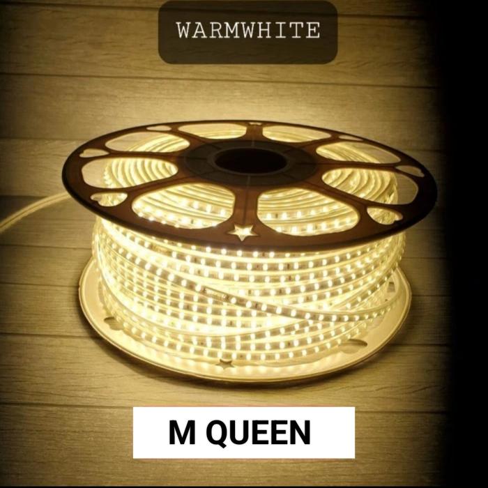 Gambar LAMPU LED STRIP EMICO / LED SELANG 100 METER + 5 COLOKAN KONEKTOR - WARMWHITE dari M QUEEN undefined Tokopedia