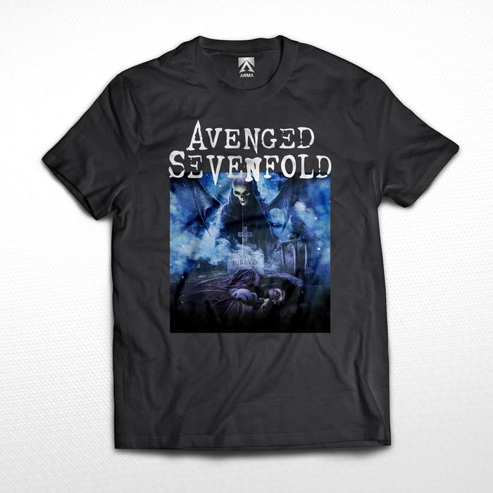 Gambar KAOS BAND AVENGED SEVENFOLD Nightmare / tshirt musik rock baju distro - Hitam, M dari ARMA.Clothing undefined Tokopedia