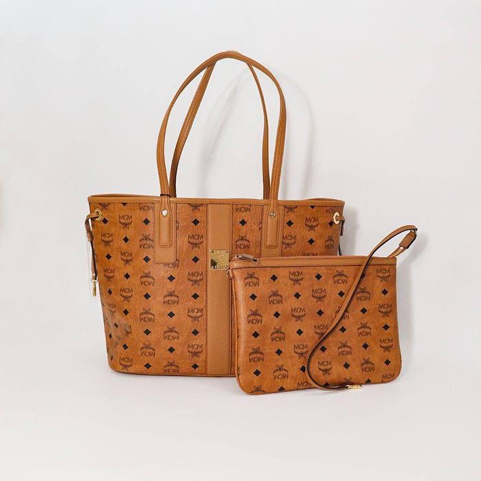 Toni Shopper Mcm Shopper Gold Handbag Mcm Toni Shopper Medium