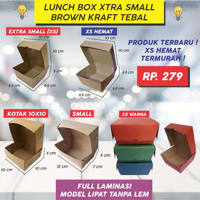 Gambar LUNCH BOX SMALL XTRA SMALL KOTAK DUS TAKOYAKI DIMSUM SIOMAY - XS HEMAT, Cokelat dari KOPILICIOUS undefined Tokopedia