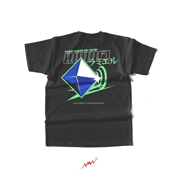Gambar T-shirt Kaos Anime Evangelion - Thunder of God Ramiel by Amai.co - Hitam - Type A, S - MEDIUM dari Waifuku Japan undefined Tokopedia