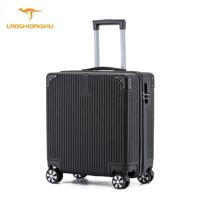 Gambar LAOSHIDAISHU Koper ABS + PC A916 Germany Material Koper 18 inch Kabin - Hitam, 18 Inchi dari laoshidaishu undefined Tokopedia
