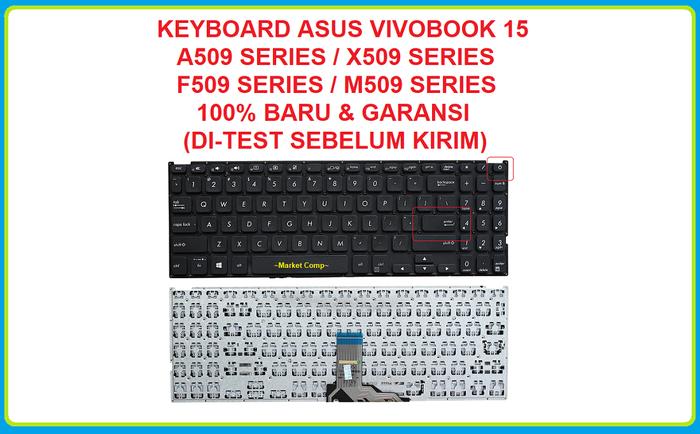 Gambar Keyboard Asus A509M A509MA A509U A509UA A509UJ A509UB F509 F509D Baru - Hitam dari Market Computer_NEW undefined Tokopedia