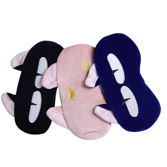 Gambar MINISO Penutup Mata Eye Cover Eye Mask Tidur Masker Telinga Kucing - Biru dari minisoshopid undefined Tokopedia