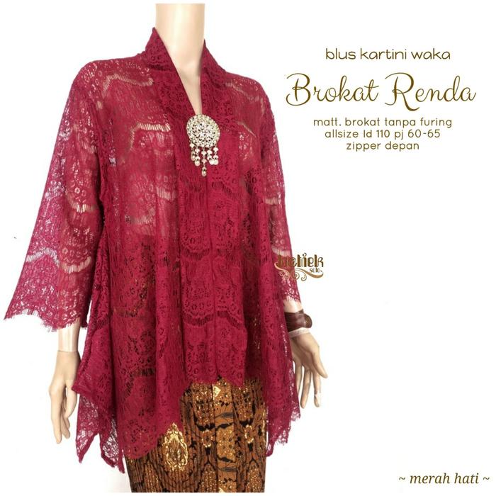 Gambar AIDA BATIK Kebaya Kondangan Kutubaru Batik Kartini Broklat - Mocca, XL ld 104cm dari @aidasugehbatiksolo undefined 3 Tokopedia