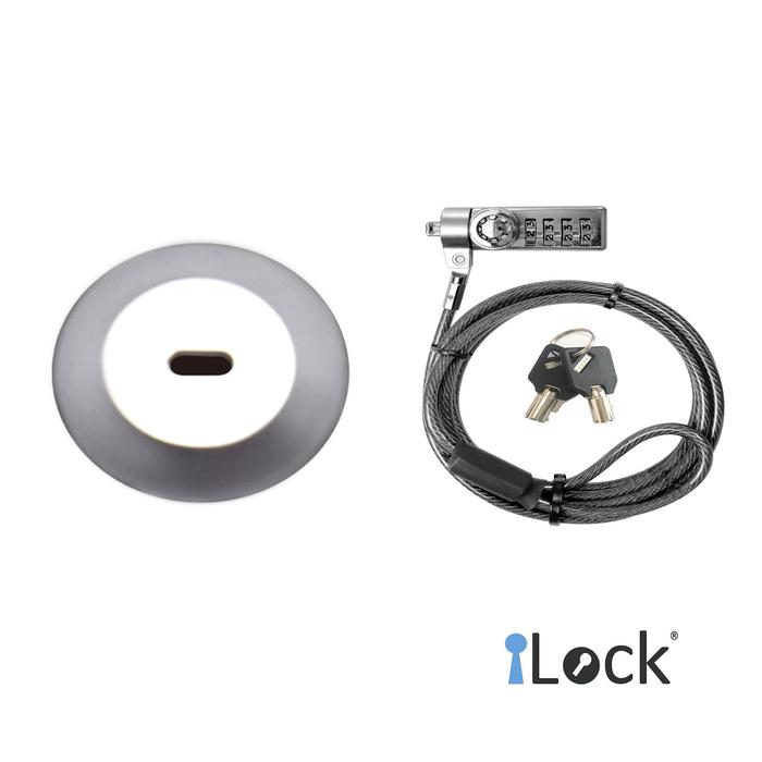Gambar iLock - Security Slot Adapter with Cable Lock - With Duo Lock dari Kensington Indonesia undefined Tokopedia