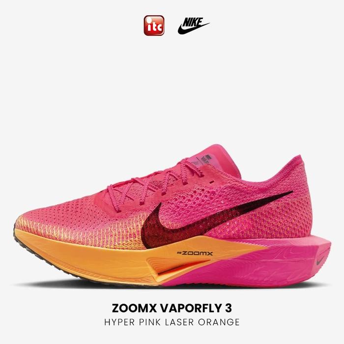 Promo Nike ZoomX Vaporfly 3 Hyper Pink Laser Orange 100% Authentic