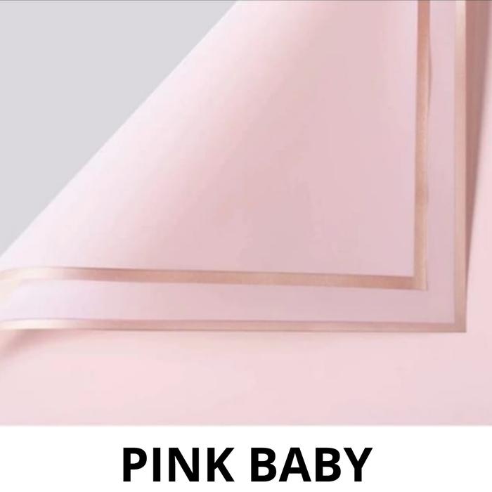 Gambar Kertas Bunga Wrapping Paper per pack cellophane List Gold isi 20 Lemba - Pink Baby 20 L dari Furing Jakarta undefined Tokopedia