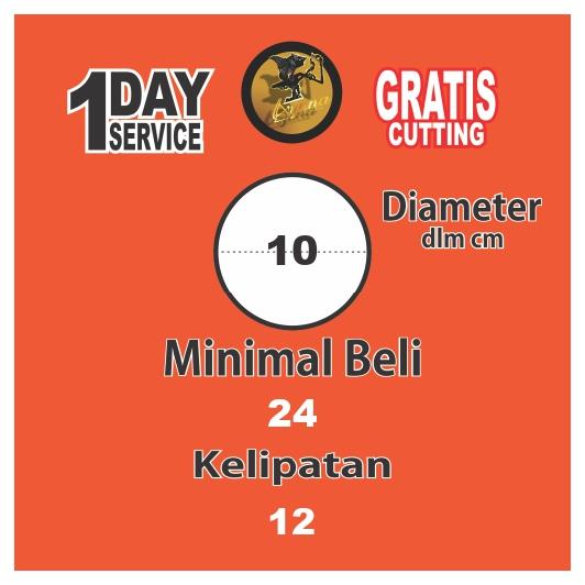 Gambar Cetak Stiker Hologram Print Sticker Bentuk Bulat Tercepat Termurah - 10x10 cm, Tanpa Laminasi dari Arjuna Sticker Print undefined Tokopedia