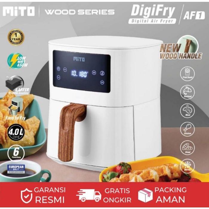 Gambar AIR FRYER MITO AF 1 WOOD SERIES PENGGORENG TANPA MINYAK KAPASITAS BESAR - HIJAU WOOD dari Toko Pusat Perabot Semarang undefined 5 Tokopedia