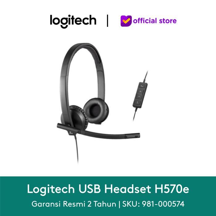 Gambar Logitech H570e USB Headset - Garansi Resmi Logitech 2 Tahun dari Logitech B2B Store undefined Tokopedia