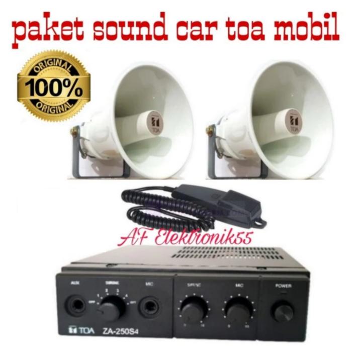 Gambar Paket Sound Car Toa Mobil Amplifier ZA 250 S Original dari AF Elektronik55 undefined Tokopedia