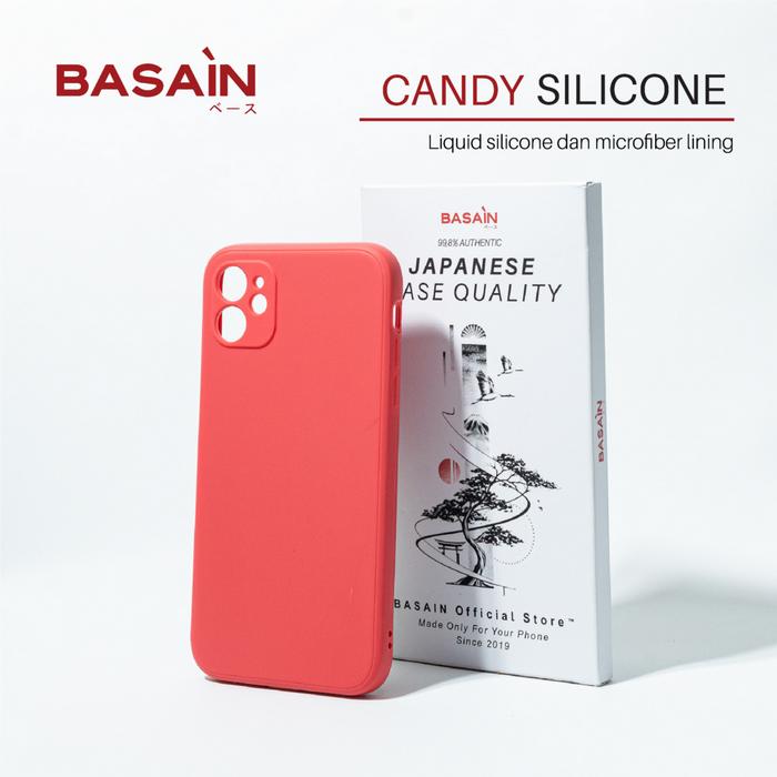 Gambar BASAIN Casing for iPhone 12/Mini/Pro/Max Candy Silicone Case - Red - 12 Mini dari BASAIN Store undefined Tokopedia