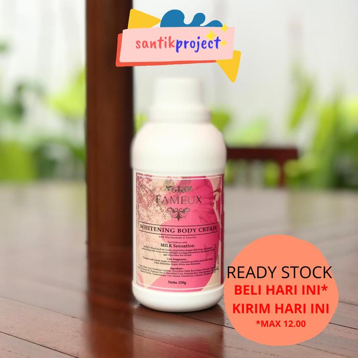 Gambar Fameux bleaching whitening body cream bleaching 250ml dari santik project undefined Tokopedia