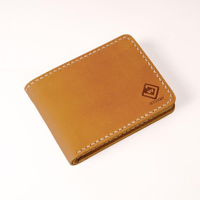 Gambar Dompet Pria Kulit Sapi Asli Full No Puring Handmade - Tan dari Jayuwan Leather undefined Tokopedia