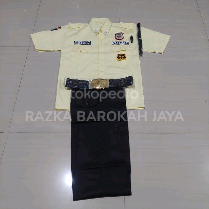 Gambar SERAGAM SATPAM TERBARU KUNING LENGAN PENDEK PDH PAKET LENGKAP dari RAZKA BAROKAH JAYA undefined Tokopedia