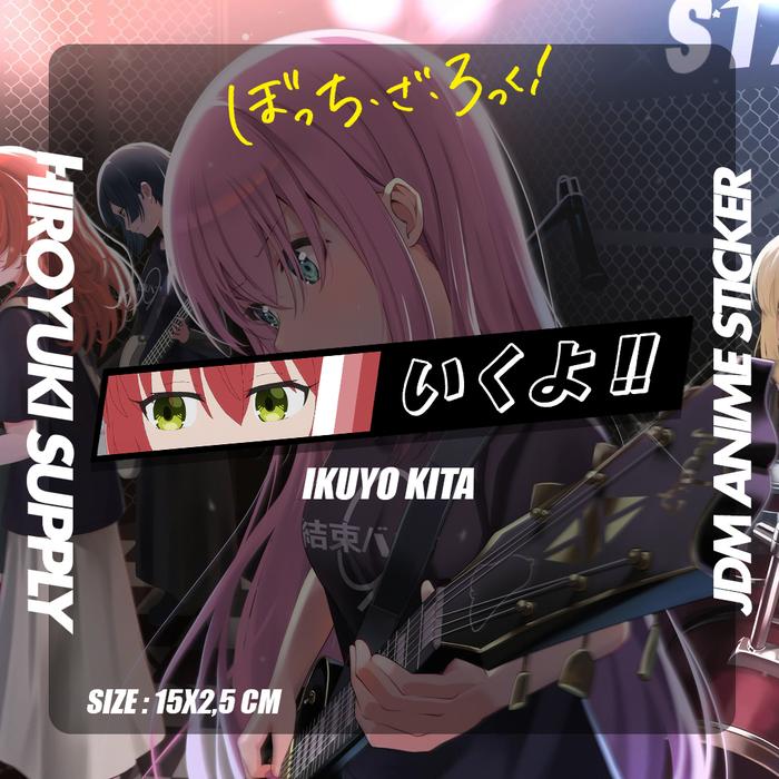 Gambar Sticker JDM Anime Bocchi The Rock Slap Eyes - Ikuyo Kita dari Hiroyuki Supply undefined Tokopedia