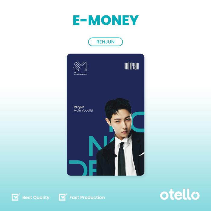 Gambar Kartu eMoney BUMN NCT Dream KPOP Merchandise Card Merch E-Money eToll - Renjun, Print 1 Sisi dari Otello Studio undefined Tokopedia