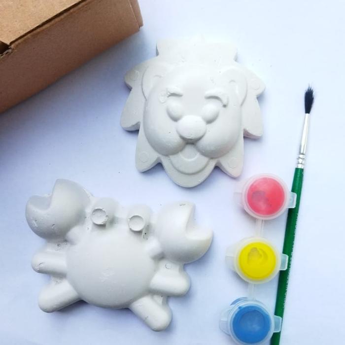Gambar Paket Goodie Bag Hadiah Gift Ulang Tahun Anak Patung Gypsum - A dari Rawkstar undefined Tokopedia