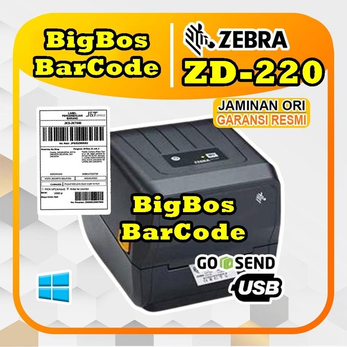 Gambar PROMO PRINTER BARCODE ZEBRA ZD230 / ZD-230 PENGGANTI GT820 / GT800 - ZD220 ONLY dari BIGBOS BARCODE OFFICIAL undefined Tokopedia