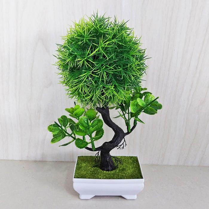 Gambar Tanaman Hias Pot Bunga Bonsai Plastik Artificial Dekorasi Rumah Buatan - Hijau dari UNICO.indonesia undefined Tokopedia