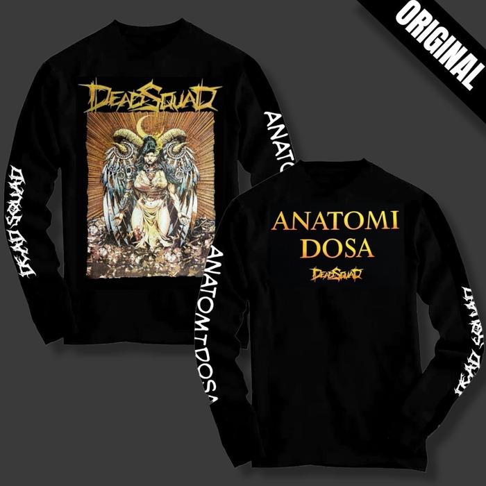 Gambar KAOS DISTRO PRIA DAN WANITA LOBGSLEEVE BAND DEAD SQUAD " ANATOMI DOSA" - Hitam, L dari Mf1 Fashion undefined Tokopedia