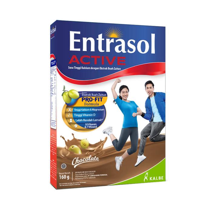 Gambar ENTRASOL ACTIVE PRO-FIT RASA CHOCOLATE 160 GR dari SobatMedika undefined Tokopedia