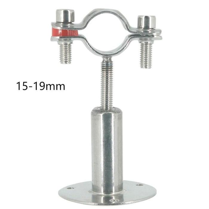 Gambar Clamp Pipa Stainless Adjustable Hanger Clamp Pipa Clamp Pipa Holder - 15-19mm dari Penny-Y undefined Tokopedia